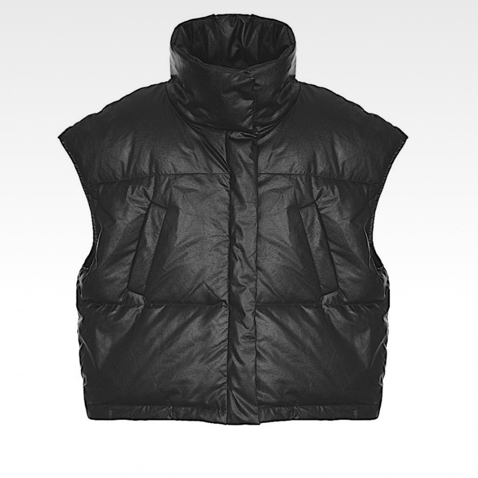 Leather Padded Vest ( Duck Down )